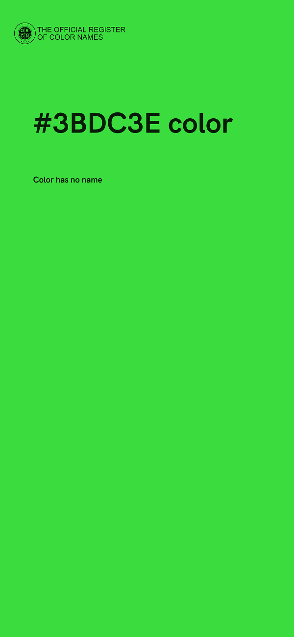 #3BDC3E color image