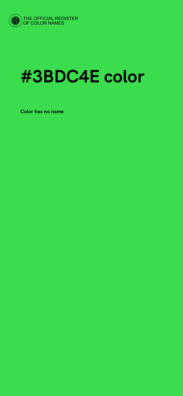 #3BDC4E color image