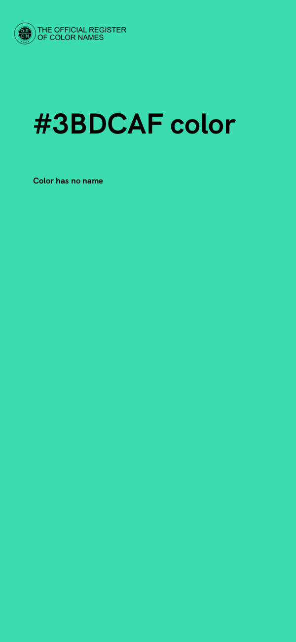 #3BDCAF color image