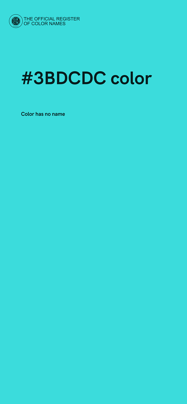 #3BDCDC color image