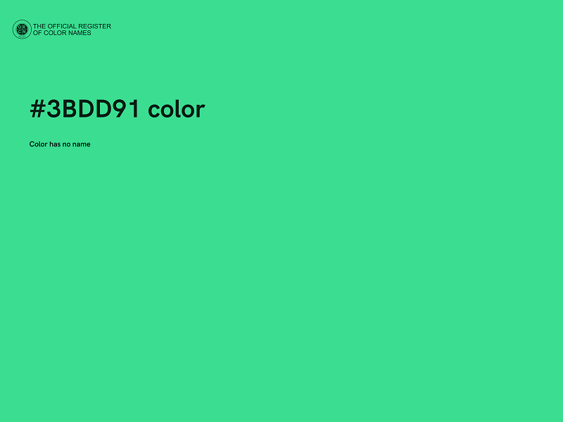 #3BDD91 color image