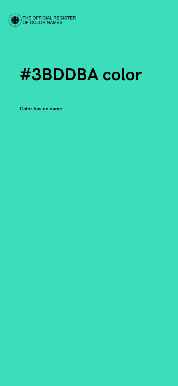 #3BDDBA color image