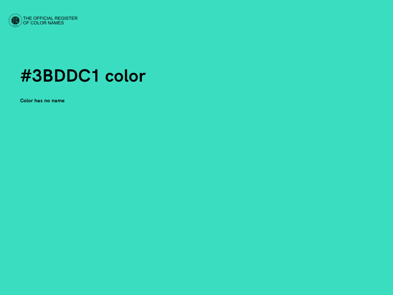 #3BDDC1 color image
