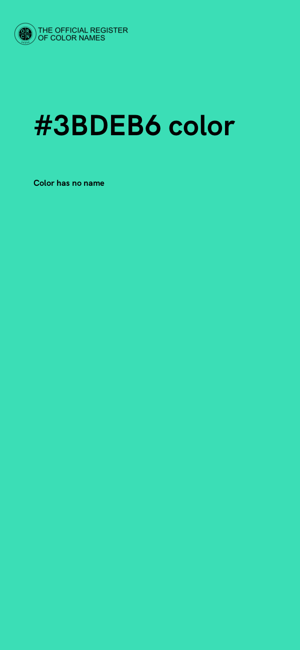 #3BDEB6 color image