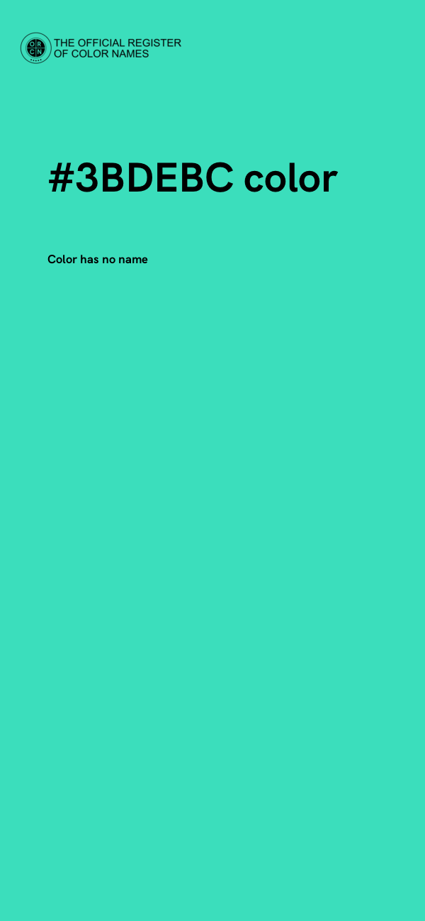 #3BDEBC color image