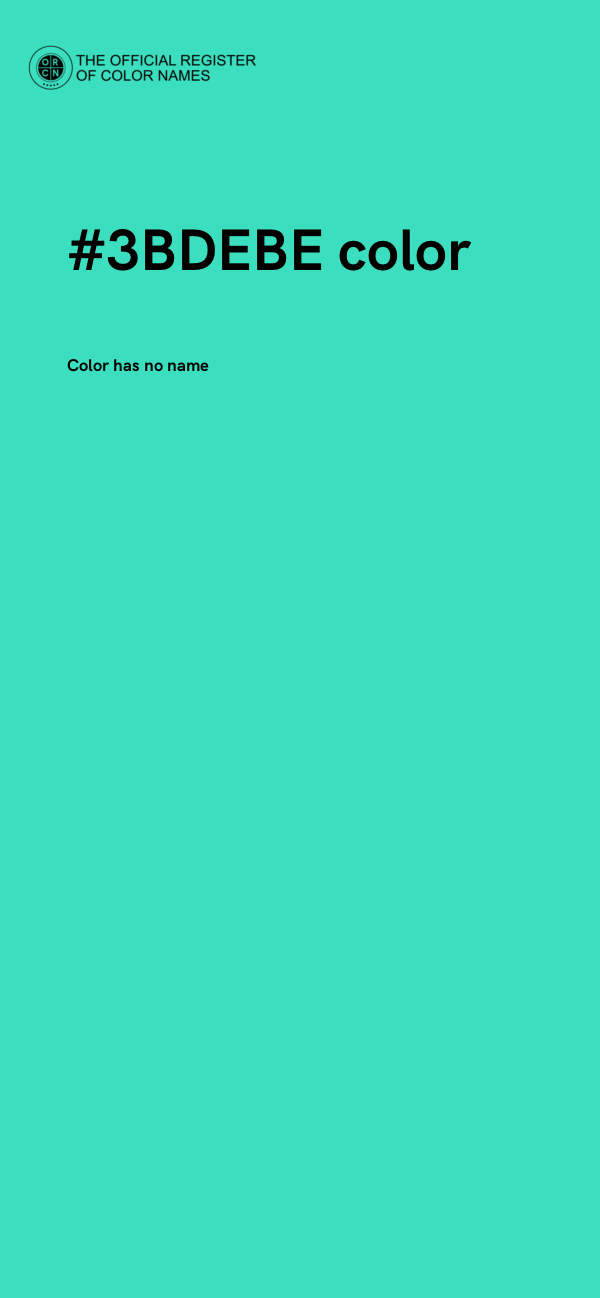 #3BDEBE color image