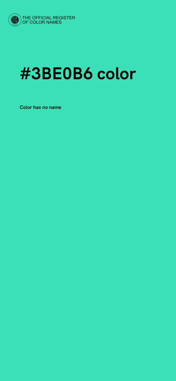 #3BE0B6 color image