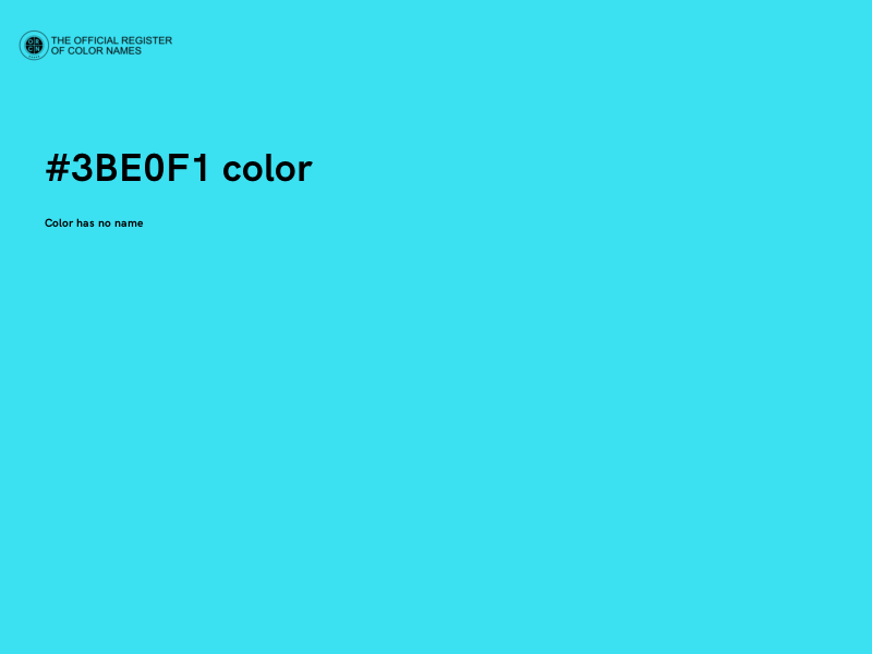 #3BE0F1 color image