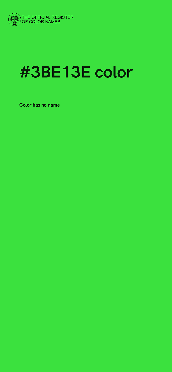 #3BE13E color image
