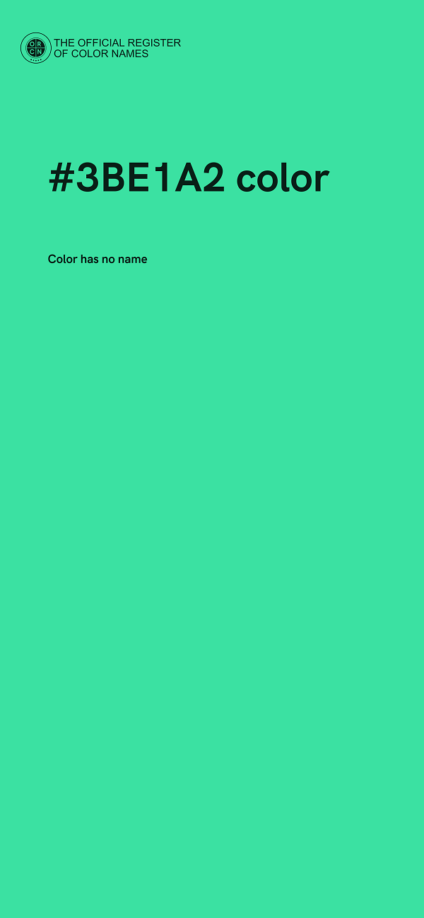 #3BE1A2 color image