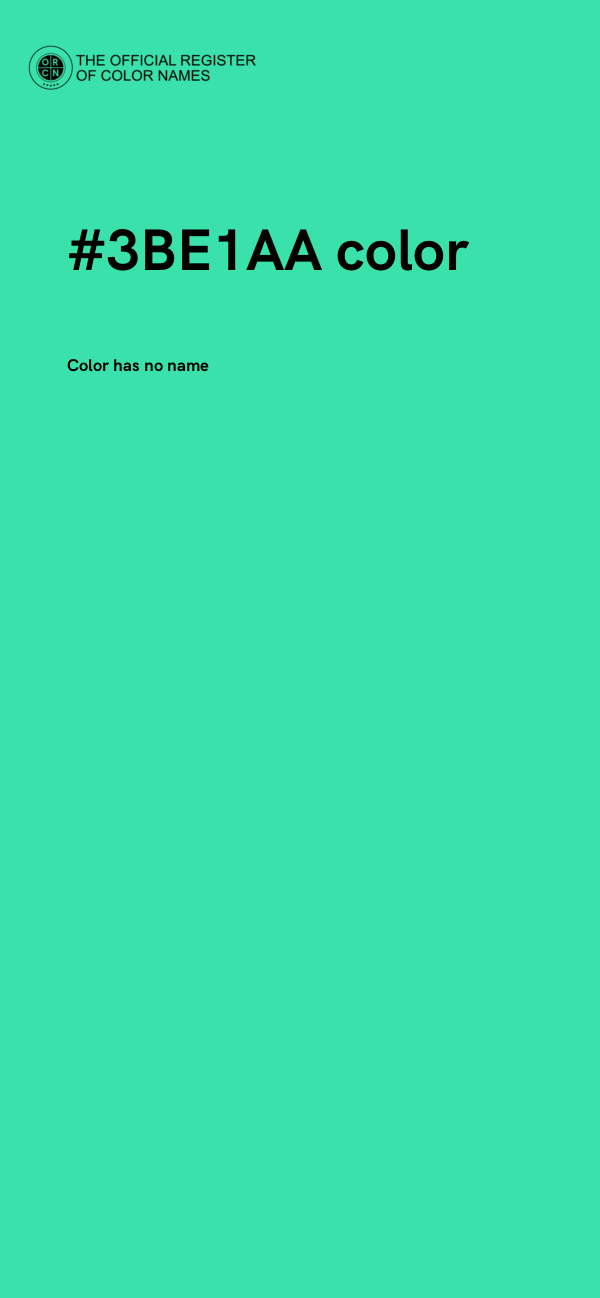 #3BE1AA color image