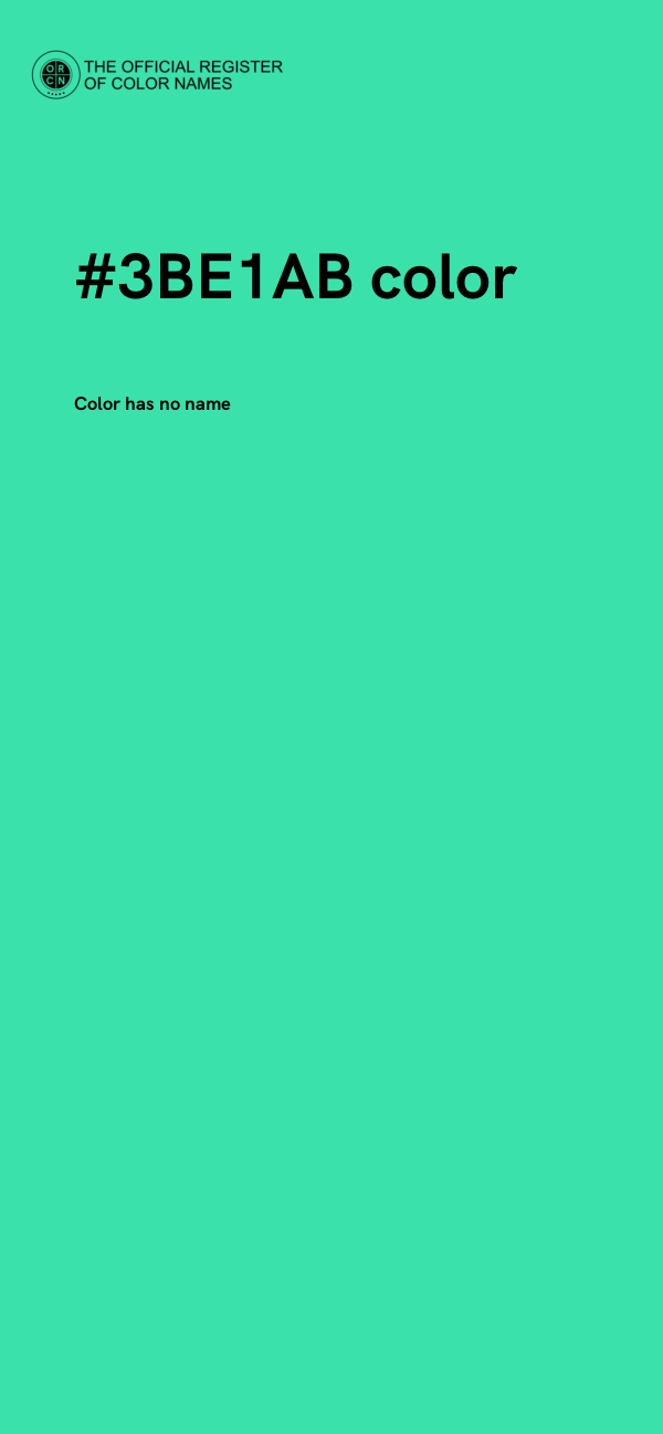 #3BE1AB color image