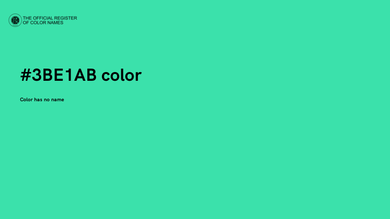 #3BE1AB color image