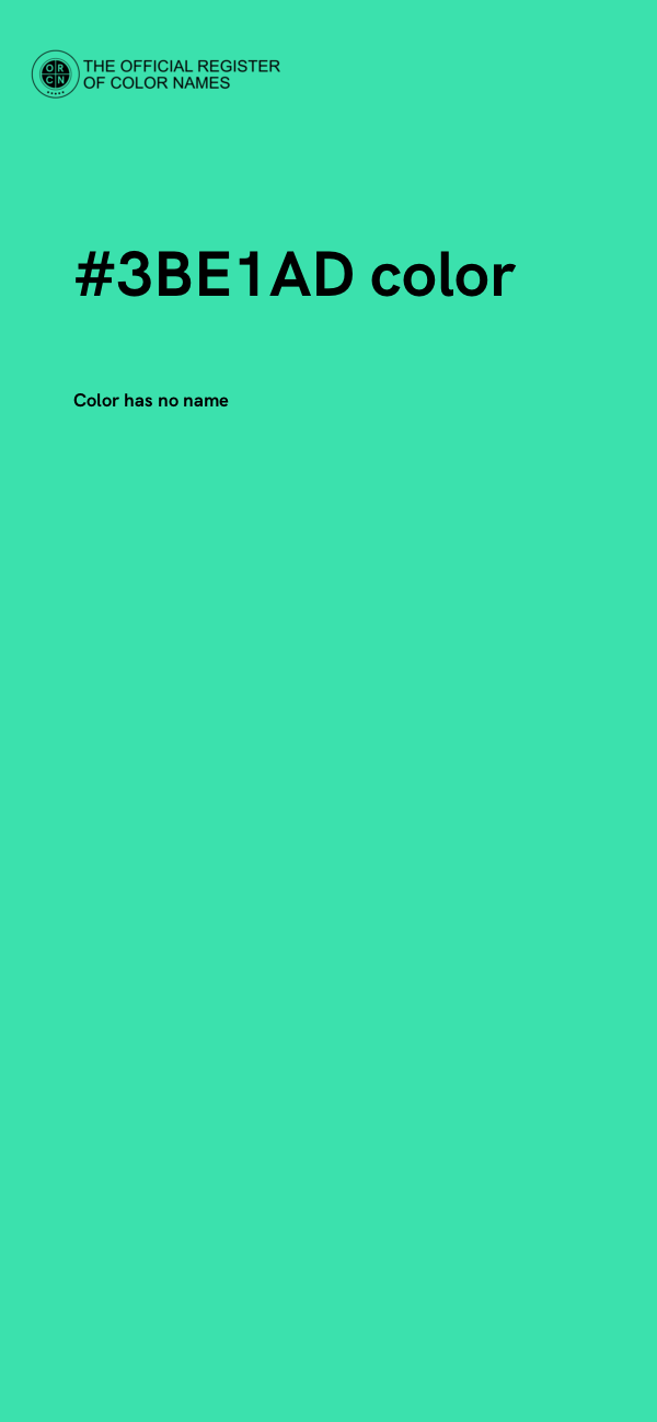 #3BE1AD color image