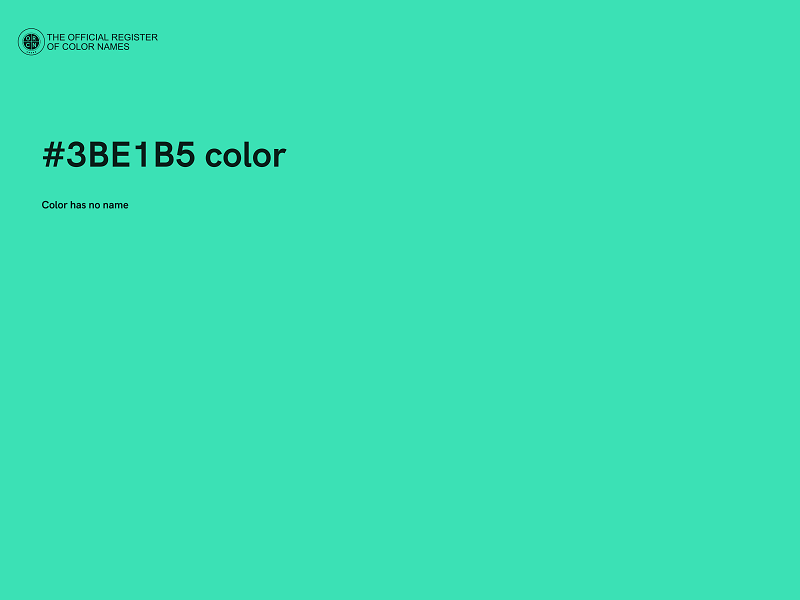 #3BE1B5 color image