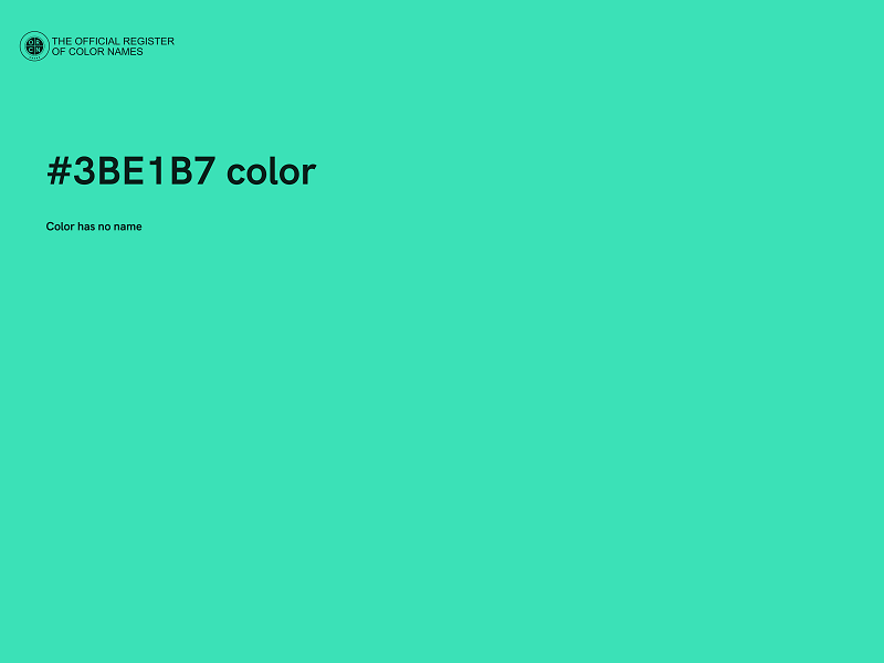 #3BE1B7 color image