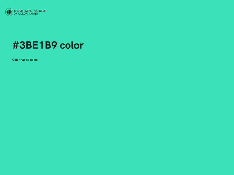 #3BE1B9 color image