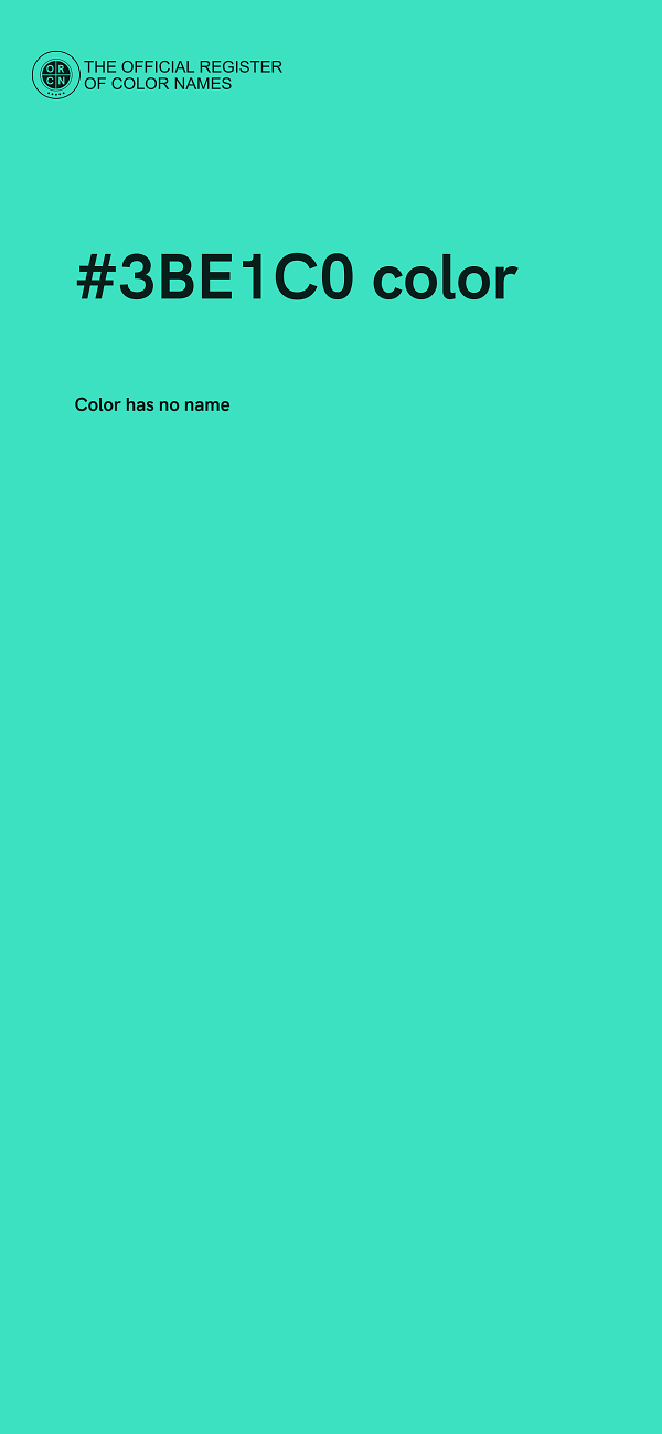 #3BE1C0 color image