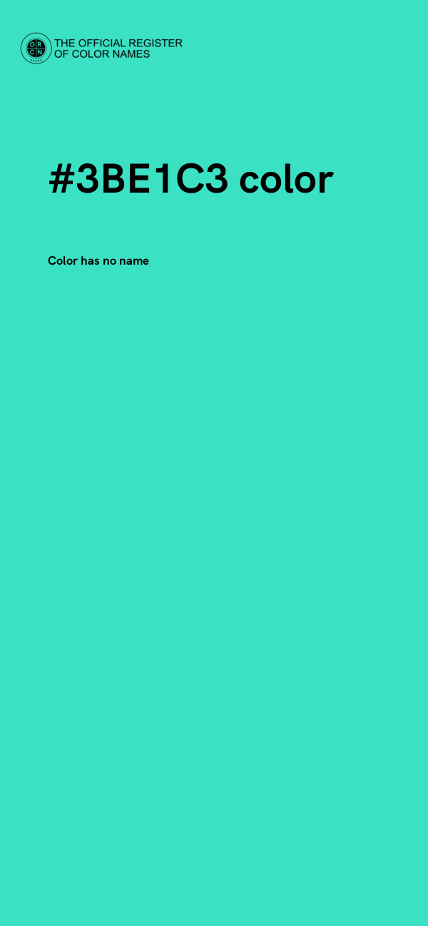 #3BE1C3 color image