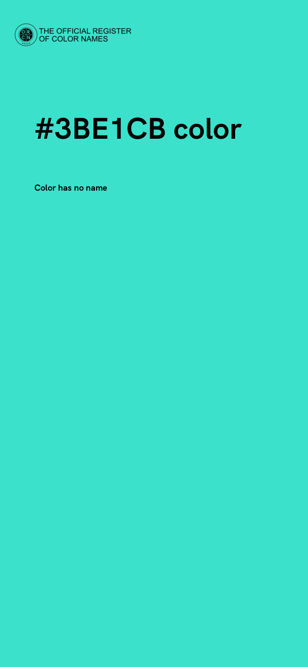 #3BE1CB color image