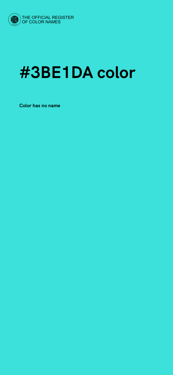 #3BE1DA color image