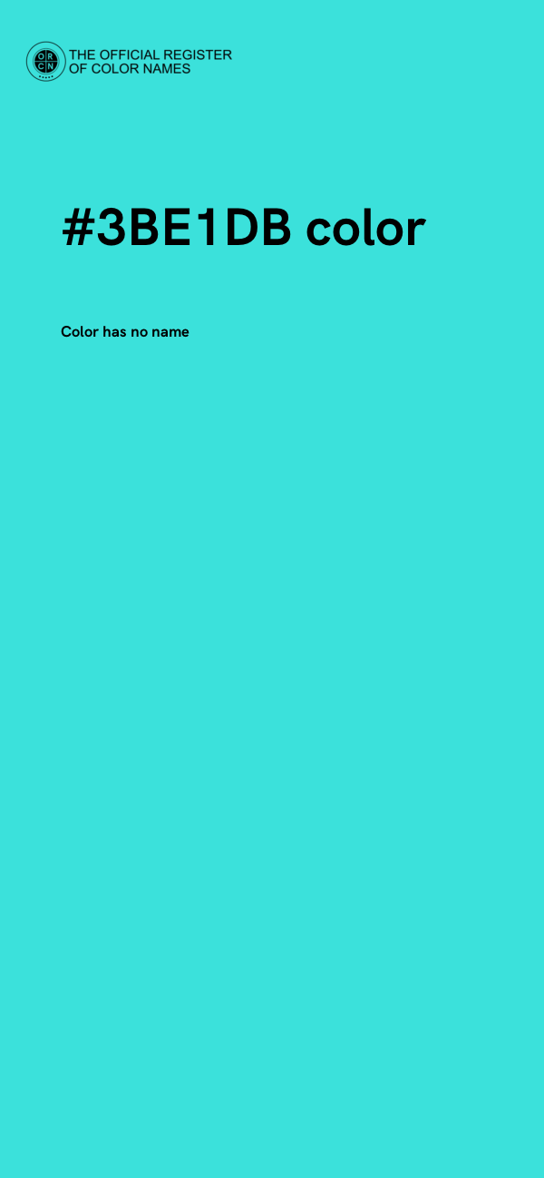 #3BE1DB color image