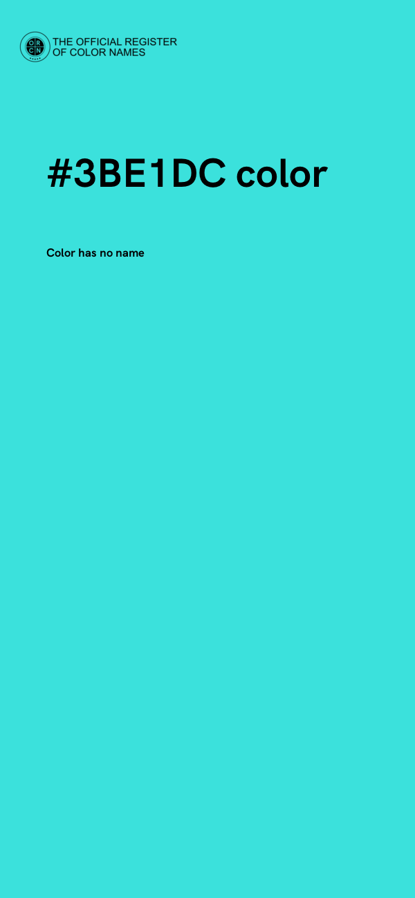 #3BE1DC color image