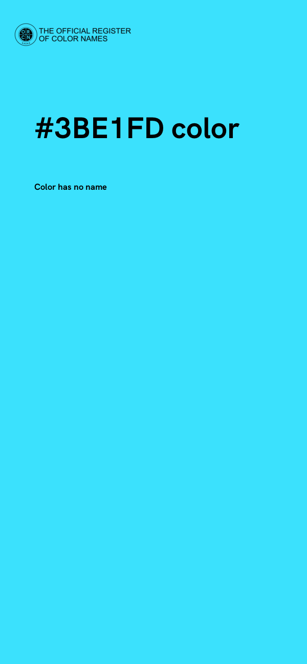 #3BE1FD color image