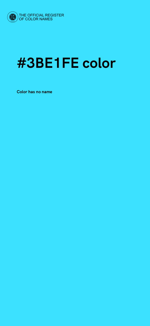 #3BE1FE color image