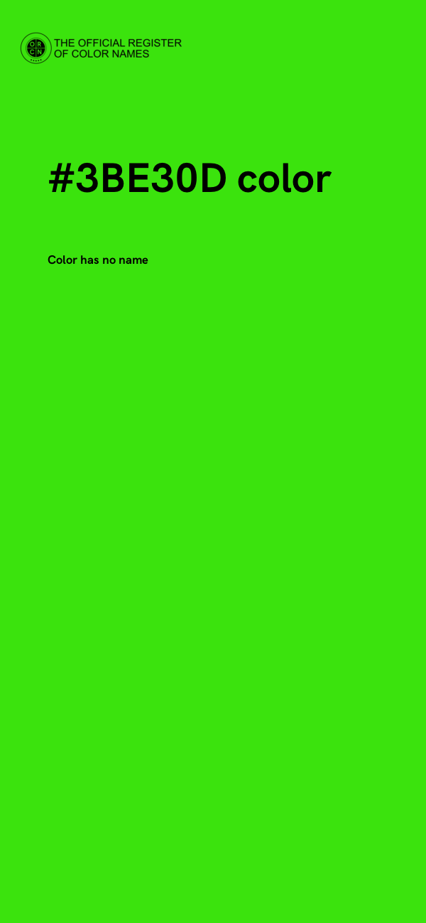 #3BE30D color image