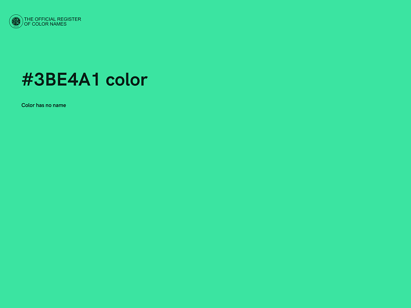 #3BE4A1 color image