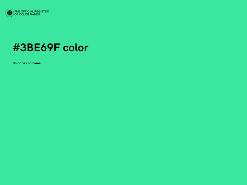 #3BE69F color image