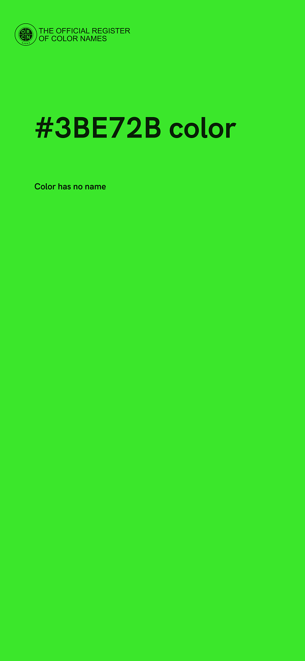 #3BE72B color image