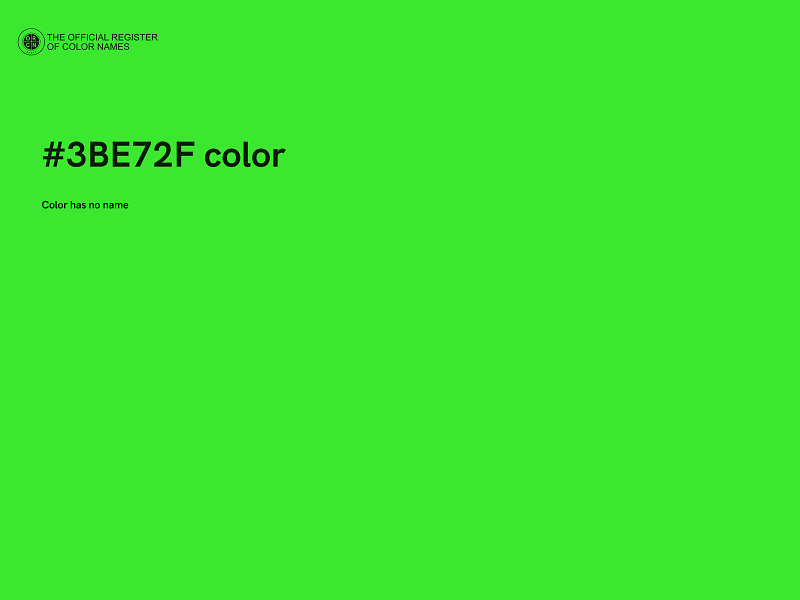 #3BE72F color image