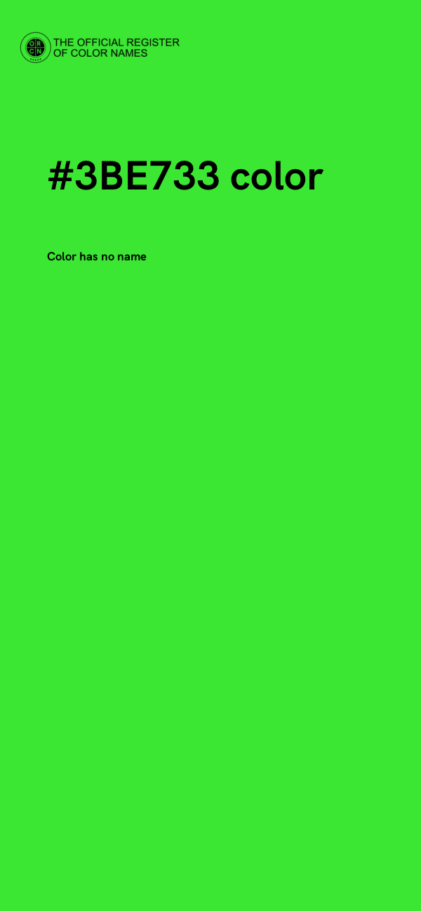 #3BE733 color image