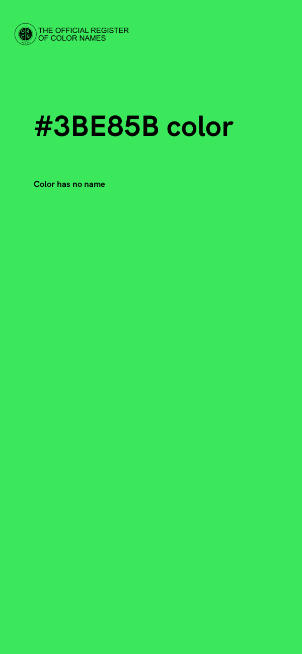 #3BE85B color image
