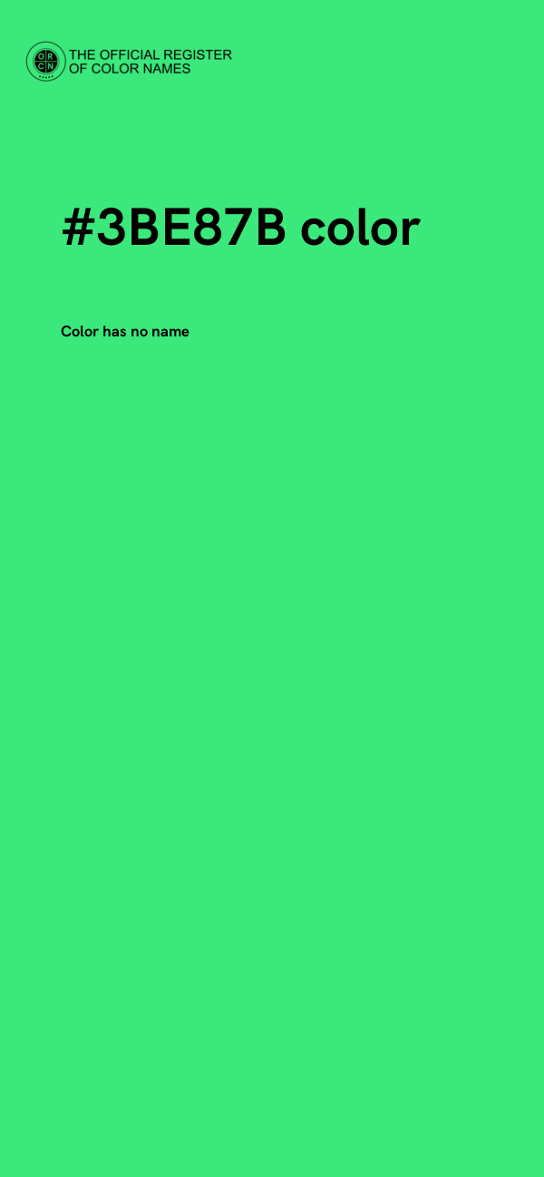 #3BE87B color image