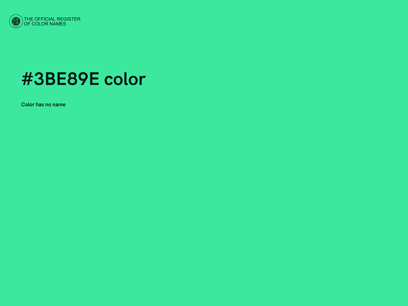 #3BE89E color image