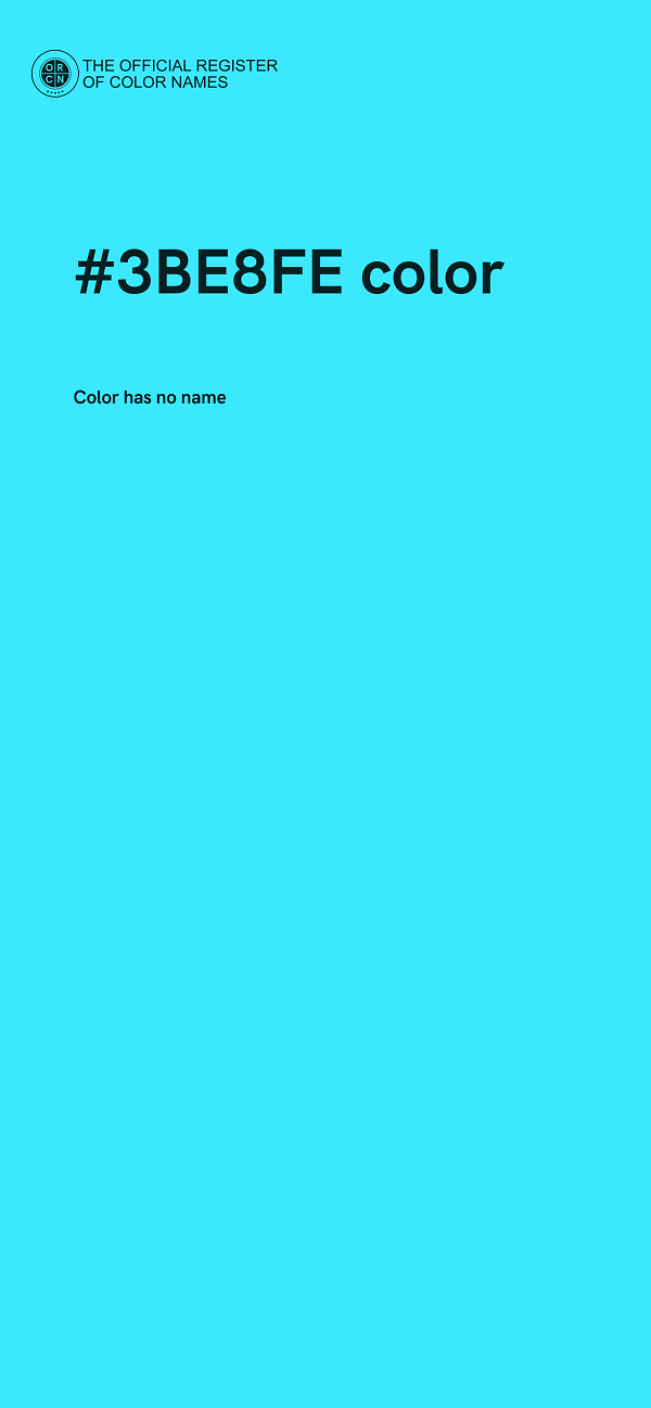 #3BE8FE color image
