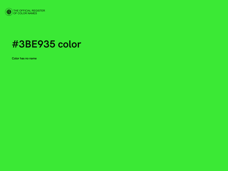 #3BE935 color image