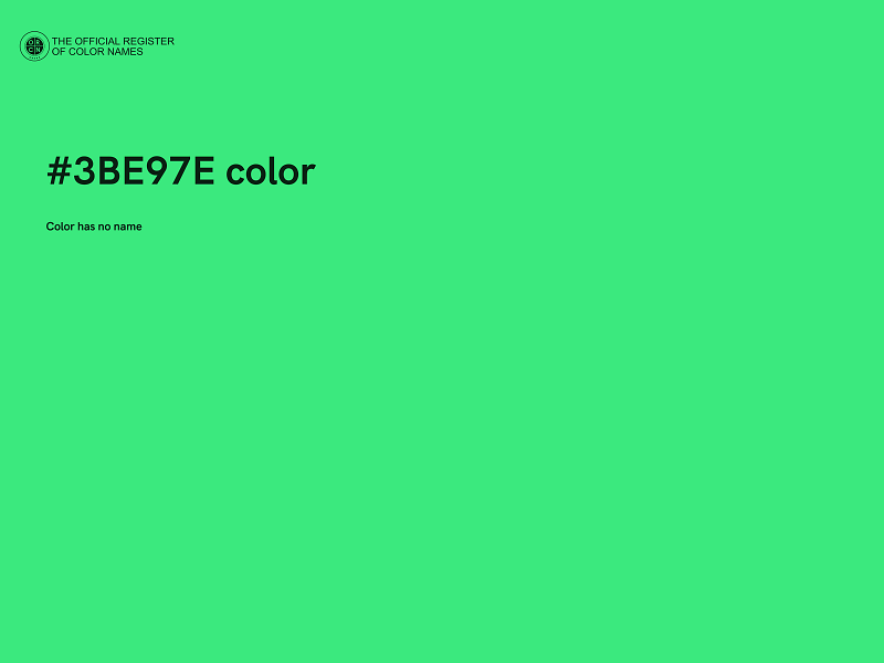 #3BE97E color image