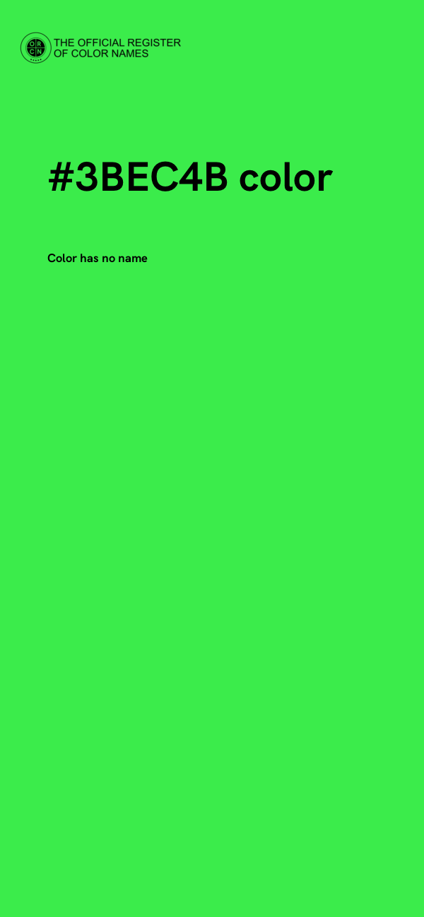 #3BEC4B color image