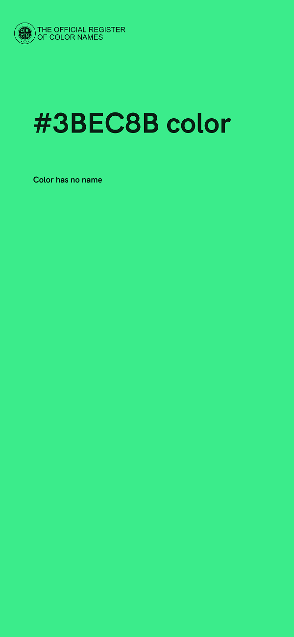 #3BEC8B color image