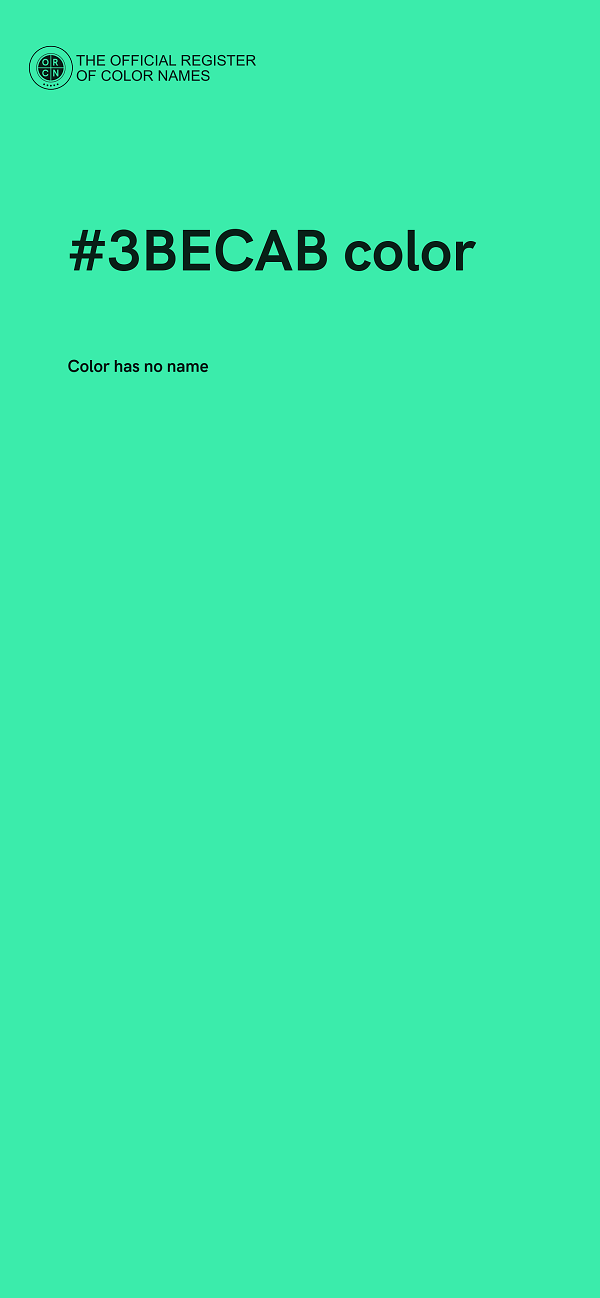 #3BECAB color image