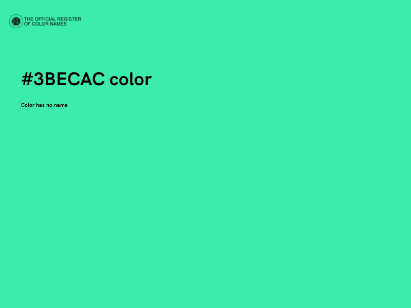#3BECAC color image