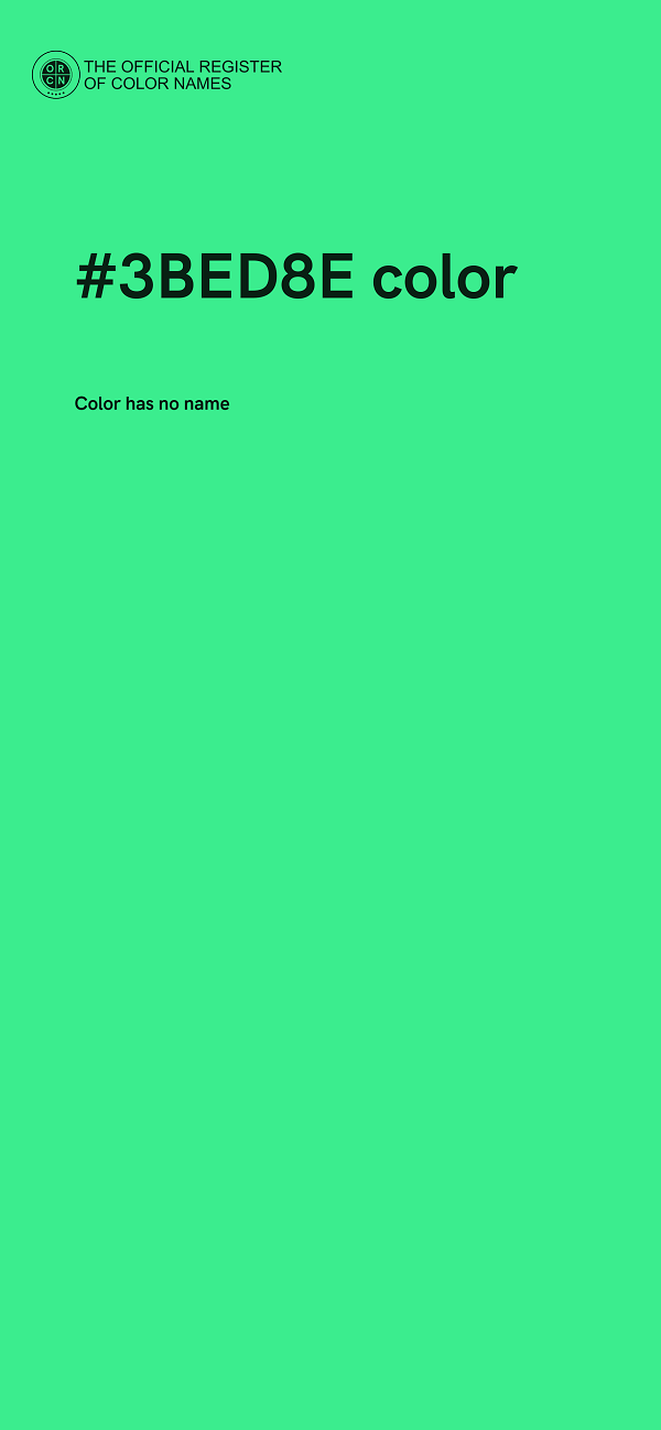 #3BED8E color image