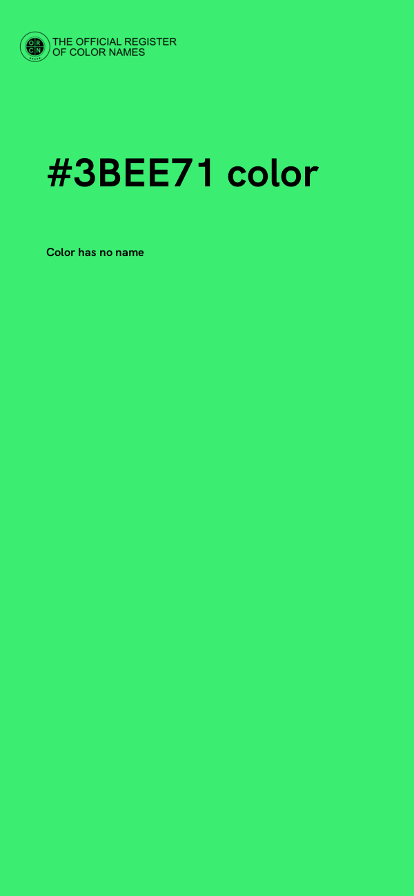 #3BEE71 color image