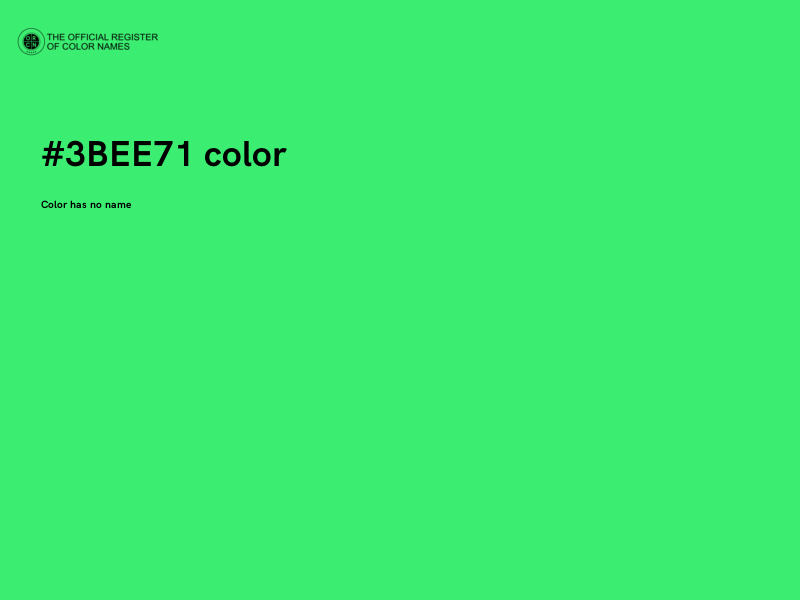 #3BEE71 color image