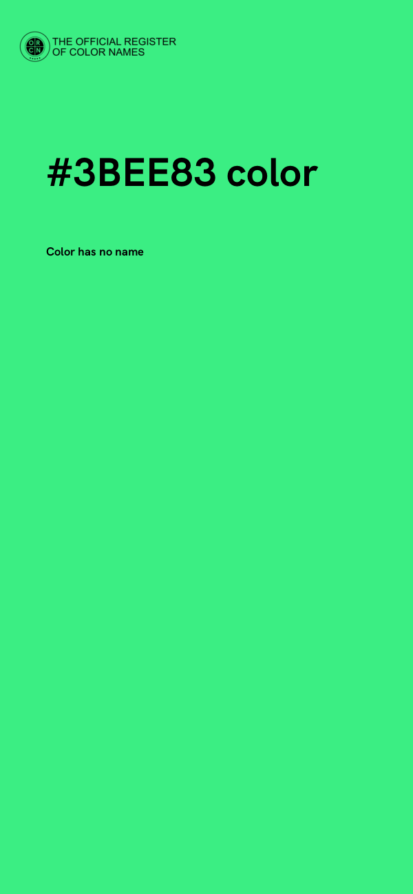 #3BEE83 color image
