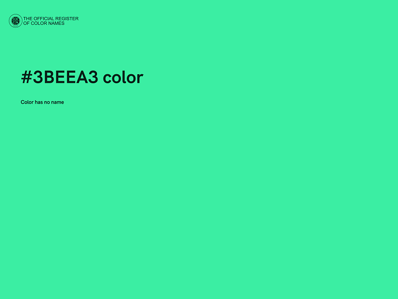 #3BEEA3 color image